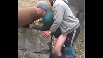  Caught two gay bums having sex