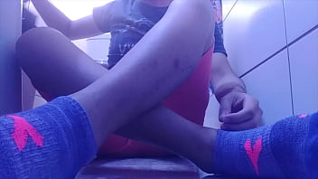 Sweaty socks and soles after a long day of work