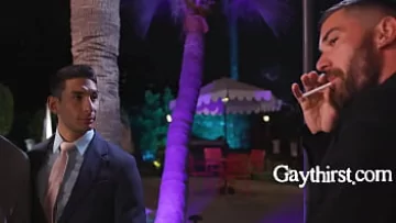  Mysterious Host Lures 6 Gay Men Over for a Wild Night of Bareback Group Sex