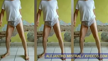  Wet and Wild: Alejandro Mistral in Sizzling White Underwear