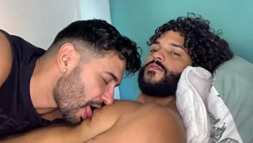  Brazilian Hunks Marcos Goiano & Ei Davi Lobo in Intense Creampie Encounter