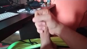  Cosplaying Asian Neighbor Caught Masturbating with His Massive Cock