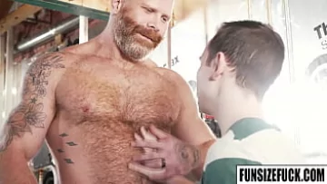 Hairy Big Guy Cain Marko Owns Twink Danny Wilcoxx’s Tight Hole