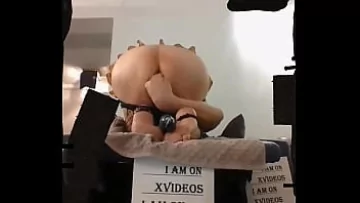  Big-Ass Tranny Gets Rough with Dildos in Hardcore Fucking Verification Video