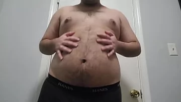  Curvy Gay Gainer Struts in Skintight Pants