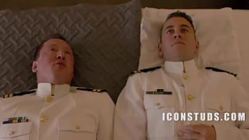  Muscular Uniformed Hunks Dante Colle and Pierce Paris in Bareback Gay Pounding