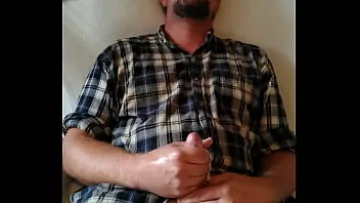 Hairy Bear Gets Horny and Masturbates to explosive Orgasm