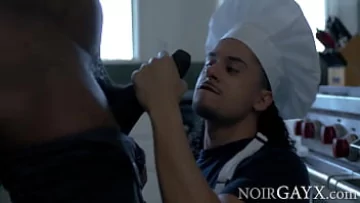  Amateur Gay Kitchen Fuck: Bareback Chef Rizzo Takes It All