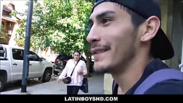 Latino Twink Outdoor Bareback Fuck for Cash