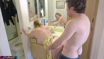  Step-Mom Gets Caught Cleaning and Gets Cream Pied
