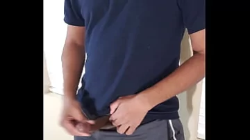 Muscular Indian Hunk Alan Prasad Strokes His Massive Dick