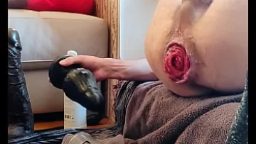  Hardcore Gay Anal Play with Buttplug, Fisting, and XXL Dildo