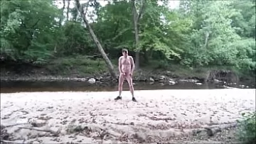 Outdoor Masturbation Caught on Camera: Daddy with a Big Cock in Wet Underwear