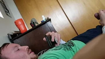  Caught on Hidden Cam: Gay Ex Boyfriend’s Solo Masturbation and Orgasm Session