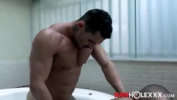 Tatted Latin Studs in Raw Bareback Fuck Session