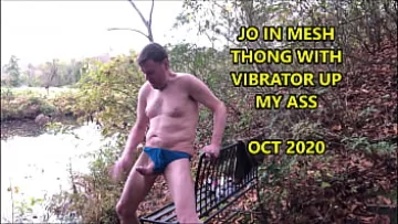  Public Thong Ordeal: Gay Amateur Gets Off with Toy in Outdoor Encounter