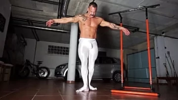  Muscular Gay Ballet Dancer Gets Hard in Tight Tights – Featuring Stephen Bryant