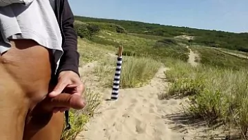  Francky Jerks Off at the Naturist Beach – Outdoor Exhibition