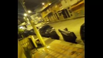  Horny Latino Camilo Brown Stroking His Massive Uncut Cock Outdoors in Medellin