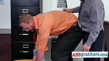  Queer Office Encounter: A Passionate Threesome with Hot Anal and Oral Sex