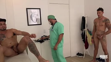 Sizzling Hot Group Examination: Gay Hunks Get Naughty in the Clinic