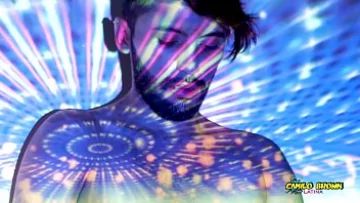 Hairy Latino Bares It All in Space: Handjob & Explosive Cumshot