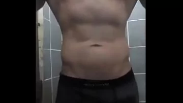 Hung Gay Top’s Tight Belly On Display