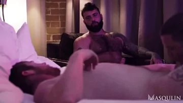 Markus Kage: Hot Hairy Hunk in Intense Gay Anal Session with Ryan Stone and Jay